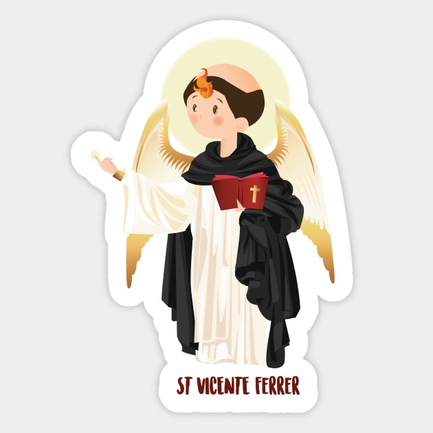 San Vicente Ferrer Sticker by AlMAO2O